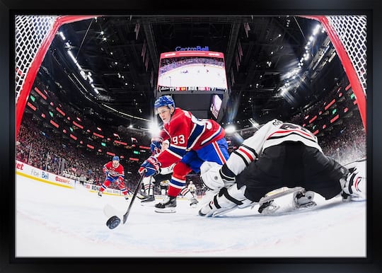 Ivan Demidov Unsigned Framed 20" x 29" Canvas Montreal Canadiens First Goal 31.5" x 22.5"